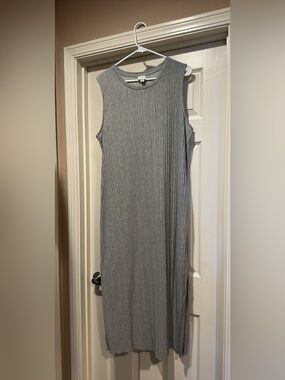 a new day Sleeveless Ribbed Maxi Dress - Gray